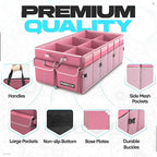 FORTEM Trunk Organizer For SUV Car Trunk Organizer, Foldable Storage, Car Accessories for Women Men, Collapsible Bag, Perfect Christmas Gifts, 600D Oxford, Non Slip Bottom, Straps, Soft Cover (85L)
