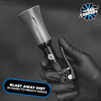 The Rag Company - Ultra Air Blaster Mini - Lift and Blast Dirt and Debris Away for Interior Detailing; Durable and Ergonomic Metal Design; Trigger Operated