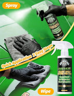 Kingvo Ceramic Spray Coating for Cars, Car Leather Conditioner Automotive Clear Coat Detail Spray Polishing Kit Leather Care Products