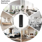 Waterless Wall Plug in Diffuser - Coverage 700 Sq.FT - Nanotechnology Plug in Scent Diffuser for Essential Oils- for Hotel and Home or Office - Smart Bluetooth APP Operation(Black)