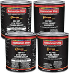 Custom Shop - White Epoxy Primer/Sealer 2.1 VOC (Gallon Kit) Anti-Corrosive DTM High-Performance Sealer for Automotive and Industrial Use Kit = 2 Qt. Primer + 2 Qt. Hardener