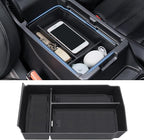 Center Console Organizer Armrest Tray Insert Storage Box for Honda CRV 2023-2026, Accessories for 2023+ CR-V Hybrid, ABS Plastic, Black