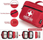 RHINO RESCUE 240 Piece All-Purpose First Aid Kit, Home & Office Professional Medical Supplies, Ideal for Emergency, School, Business, Car, Camping