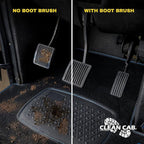 Universal Fit Truck Step Mounted Brush - Heavy Duty Boot Brush for Trucks, RVs, SUVs, and Semis - Easy Velcro Mounting - Perfect for Camping, Jobsite, and Home - Durable and Reliable