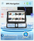 8 CORE 4G+64G Car Stereo Radio for Honda CRV 2002-2006 with Wireless CarPlay Android Auto, 9 Inch 1280 * 720P IPS Touch Screen Head Unit Android 13 GPS WiFi Bluetooth 32-Band DSP SWC HD Camera