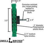 Electric Spin Scrubber Drill Power Kitchen Scrub Brush Green Kit - Cleaning Supplies for Kitchen Accessories - Drill Scrubber Attachment - Cordless Drill Set with Cast Iron Scrubber and Oven Cleaner