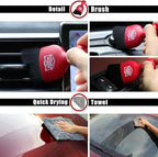 Car Duster Interior Detailing Kit (3 Packs),Scratch Free,Microfiber Towels Interior/Exterior Cleaning,Detailing Tools，Car Gifts for Men Women