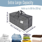 VENO 6 Pack Heavy Duty Moving Bags with Backpack Straps, Zippers & Handles, Extra Large Packing Bags for College Dorm Essentials, Moving Supplies Alternative to Cardboard Moving Boxes