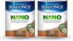 Seal-Once Nano Penetrating Wood Sealer - Premium Waterproof Sealant - 2 Gallon Clear Wood Sealant