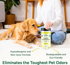 Good Natured Brand | Carpet Freshener & Deodorizer Powder | 16 oz Pet Odor Eliminator for Strong Odor & Pet Urine | Fresh Natural Lemon Scent | Safe for Homes with Pets