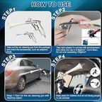 PARAROSE Car Detailing Cleaning Gun,Car Detailing Kit Interior Cleaner,High Pressure Blower Gun,Car Detailing Tools for Car Quickly Blasts Dirt and Dust Works with Air (White)
