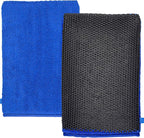2 Pack Clay Mitt, Microfiber Clay Bar for Car Detailing, Reusable Clay Bar Glove Clay Towel, Scratch-Free Safe Clay Eraser Mitt for Cars Paint Polishing