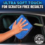 Chemical Guys Professional Grade Premium Microfiber Towels for Cars,Blue,16" x 16",Ultra-Soft and Scratch-Free Car Detailing Cloths for Trucks,Motorcycles,and More,(Pack of 6)