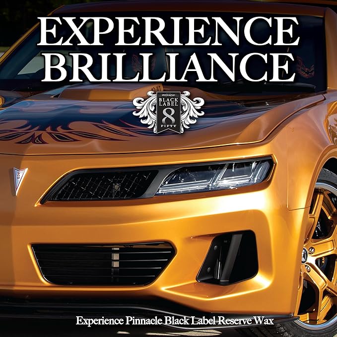 Pinnacle Black Label Reserve Wax | Premium Brazilian Carnauba Wax for Deep Gloss & Shine | Long-Lasting Protection for Paint & Clear Coats | Easy Application & Smooth Finish | PBL-650-FBA