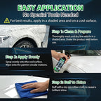 Ceramic Spray Coating for Cars – Hydrophobic Self Cleaning Formula, Easy Wipe-On Application, Nano Paint Protection & Detailing Shine with Ultra Gloss – 200ml (6.8oz)