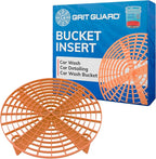 Grit Guard The Original Orange Bucket Insert - 10" Diameter Car Wash Bucket for Car Washing, Detailing Compatible with 3.5, 4, 5 and 6 Gallon Buckets