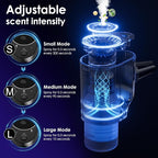 Car Air Freshener, 5 Scents, 10 Refills, Smart car Air Freshener for Vent Clips, Auto On/Off, Three Spray Modes, Car Fresheners Long Lasting (1Pack)