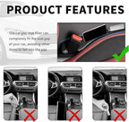 New Car Seat Gap Filler 2 Pack,Flexible Seat Gap Filler Strip to Avoid Dropping Items,Universal in Between Car Seats Catcher/Console Catcher for Cars Accessories Interior