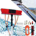59ft Telescopic Window Cleaning Pole Kit - Water Fed Brush for Trucks Boats Cars Solar Panels Conservatories - Extendable Hose-Fed Cleaning Equipment