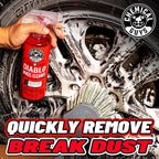 Chemical Guys CLD_998_1602 Sprayable Diablo Wheel Cleaner (Safe on All Wheel & Rim Finishes),16 oz (2 Pack) + MIC_506_03 Premium Microfiber Towels, Gold (16 Inch x 16 Inch) (Pack of 3)
