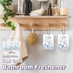 Grandma Gifts Car Air Freshener Accessories 3pcs,My Favorite People Call Me Grandma Gifts for Grandmother Christmas,Rustic Blue Flower Hanging Scent Fragrance Card for Women Closet Home Decor