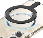 Sinjimoru for MagSafe Sticker, Magnetic Ring for Phone Case, Adaptor for MagSafe Magnet, 1000g Magnet Strength, Wireless Charging, M-Plate Black