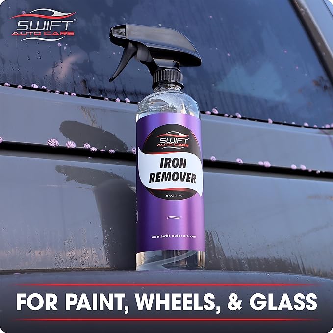 Swift Iron Remover & Wheel Cleaner (2-Pack) – Remove Brake Dust, Iron Oxide & Stuck-On Dirt & Debris from Paint & Wheels | Formula for Decon Car Wash | Preps Paint for Wax Coatings