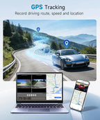 4K+2K Dash Cam Front and Rear, Dual Band WiFi, Dash Camera for Cars, with 5.8GHz WiFi, GPS Tarcking, Dash Camera with Night Vision, G Sensor, Loop Recording, Support ADAS BSD LCA