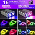 VASTFIRE Dual-Color Starlight Headliner Kit - 1000 Fibers Music Sync 32W RGBW Fiber Optic Car Ceiling Lights for Trucks, SUVs, Jeep Wrangler (2018-2024) | Twinkle Effects | Bluetooth App Control