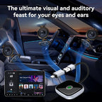 Wireless CarPlay Adapter, Wireless Car Screen Adapter for iPhone-Easily Upgrade Wired CarPlay to Unwired Connectivity, Includes USB-A to USB-C Dongle, Plug & Play for iPhone (iOS 10 and Above)