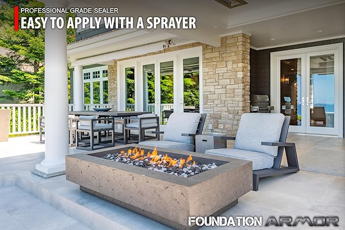 Armor SX5000 WB Natural-Look Penetrating Water-Based Silane Siloxane Concrete Sealer for Concrete, Brick, Pavers, and Natural Stone - 5 Gallon