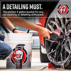 Adam's Wash Bucket (5 Gallon Bucket Only) - Car Wash Detailing Bucket for Auto Washing, Cleaning, Storage and More
