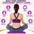EcoNour Gel Seat Cushion for Long Sitting (Large & Thick) - Pressure Relief Honeycomb Cushion for Back, Sciatica, Coccyx, Hip & Tailbone Pain | Cushion for Office Chair pad, Wheelchair & Car