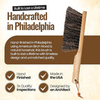 Dustpan Bench Woodworking Brush-USA 13 inch Horsehair Brushes are Used for Counter, Furniture, Drafting, Patio, Fireplace Cleaning, Shop Brush, Leather Tie, Woodworking Tool & Accessories