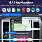 4Core+64G ROM Car Radio for Dodge RAM 1500 2500 3500 2009-2012: 10.1 Inch 1280 * 800 IPS Touchscreen Upgrade Wireless Carplay Android Auto FM Bluetooth GPS 1080P Backup Camera 5G WiFi