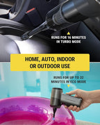 Scosche SCOVAC 4-in-1 Cordless Handheld Vacuum Cleaner with Inflator, Deflator & Air Duster, Small, High Power, Rechargeable and Portable Hand Held Vacuum for Car, Home, Office, Pet Hair