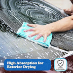 FIXSMITH Microfiber Cleaning Cloth, Shop Towels Bulk, 24 Pack Microfiber Towels for Cars, All-Purpose Absorbent Cleaning Rags, Dust Cloth for Automotive, Mechanic, Garage, Bar, 12 x 11 inch