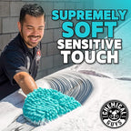 Chemical Guys Teal X-Large Noodles Mitt 2 Pack - Ultra Plush Scratch-Free Wash Mitt with Maximum Foam Coverage for All Vehicle Surfaces (MIC51302)