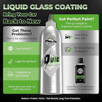 Liquid Glass Coating for Cars, High Gloss & Scratch-Resistant Self-Leveling Clear Coat Last for 10 Years, High-Gloss Shine Repairs and Protects Older Vehicles, for Car Paint, Headlights