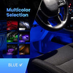 Alpena MAX LED Light Strip Starter Kit – EZ-Link Modular 12V Plug-and-Play Lighting for Cars & Trucks, Interior/Exterior Stick-On Light Bars, 2×12” Weatherproof Strips, Blue