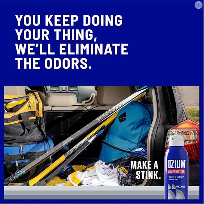 Ozium® 3.5 Oz. Air Sanitizer & Odor Eliminator for Homes, Cars, Offices and More, That New Car Smell Scent - 3 Pack