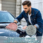 Oil Painting with Retro Pink and FLOWERs Car Wash Mit Scratch-Free Wash Mitten For Cars Car Washing Sponges