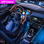Honalia Car LED Lights Interior, Ambient Lighting Car with Smart APP Control, Multicolor Interior LED Lights with Music Mode for Truck Jeep SUV, DC 12V