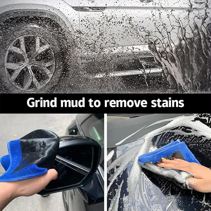 Clay Bar Mitt for Car Detailing - Professional Clay Cloth Car Wash Glove | Paint Decontamination & Fallout Remover | Scratch-Free Microfibre Cleaning Mitt for