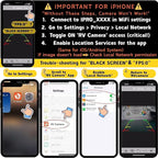 EWAY Strong Magnetic Wireless Backup Camera for iPhone Android, WiFi Hitch Camera Rechargeable Battery for Hitch Gooseneck Travel Boat Horse Trailer Truck Camper RV Front Rear View Reverse Back up