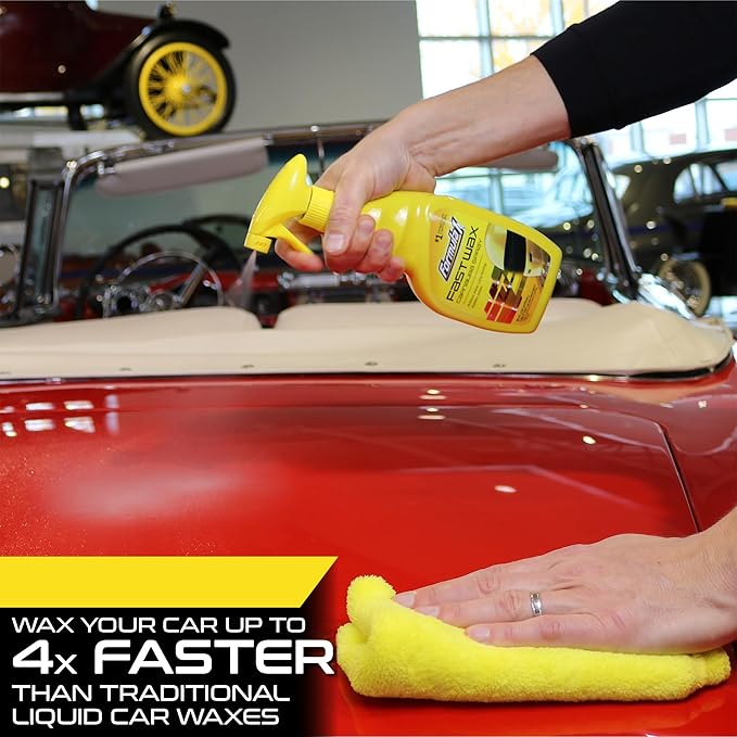 Formula 1 Fast Wax Carnauba Detailing Spray – Car Wax for Natural Gloss – Easy to Use Exterior Detailing Supplies for All Paint Finishes (16 ounce)