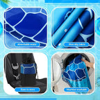 Hahafelt Car Seat Towel Covers with Storage Bag Seat Post Workout Sweat Cover Washable Non Slip for Car Towel for Dog Pet Workout Outdoor Sport Activities(Sea Turtles)