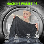 Wontolf Ultra Absorbent Car Drying Towels with Storage Bag, Extra Large Microfiber Towels for Cars, (36" x 24") Drying Towels Car Detailing, Streak Free, No Water Spots, Scratch-Free, 3 Pack