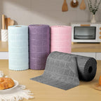 Ferdilan 80 Pack Microfiber Cleaning Cloth Roll,Lint Free Rags Paper Towels & Tear Away Reusable Towels,Washable Shop Rags,Wash Cloths Dish Rags(12" x 12") for Car Kitchen Window Garage-Black