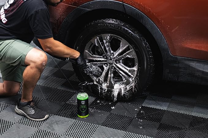 Purple Rain Wheel Cleaner - Breaks Down Iron, Brake Dust, Road Grime, & More | Low-Odor Formula - 32 oz
